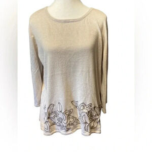 Easywear by chicos beige sweater